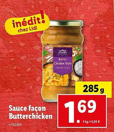 sauce façon butterchicken vitasia