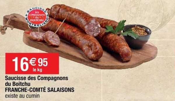 saucisse des compagnons du boitchu franche-comté salaisons