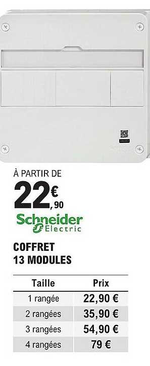 schneider coffret 13 modules