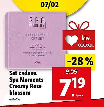 set cadeau spa momentes creamy rose blossom