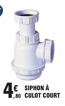 siphon à culot court