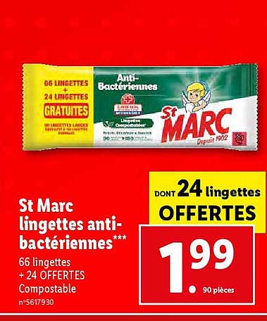 st marc lingettes antibactériennes