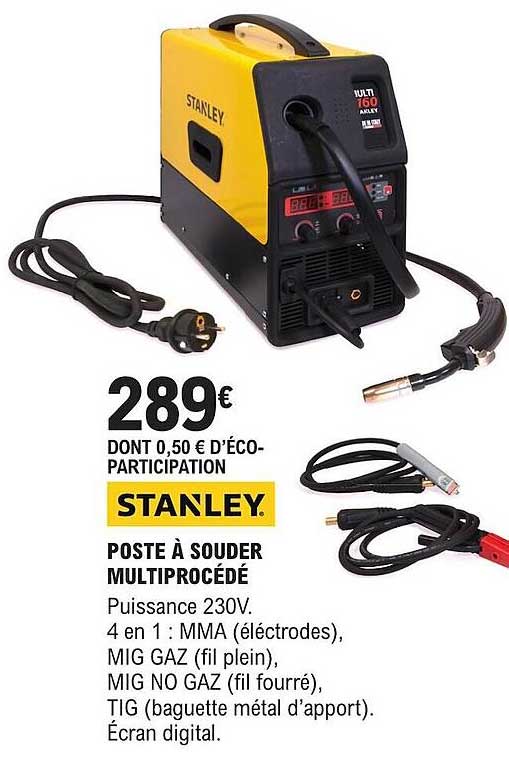 stanley poste à souder multiprocédé