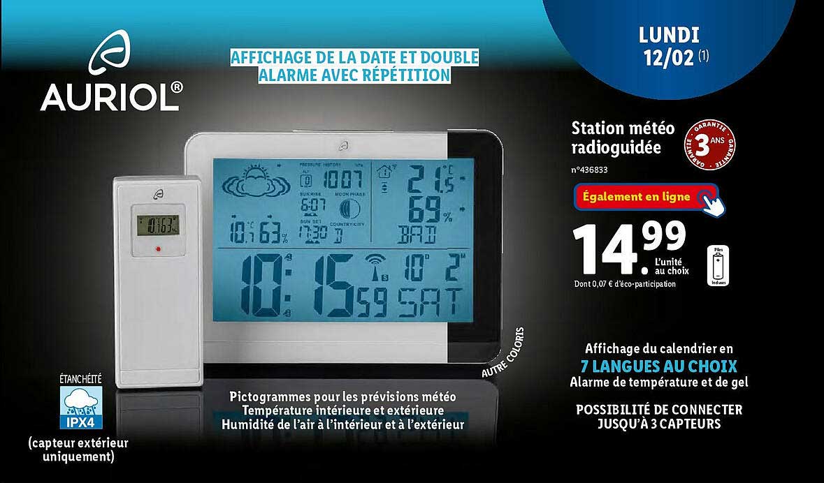 station météo radioguidée auriol