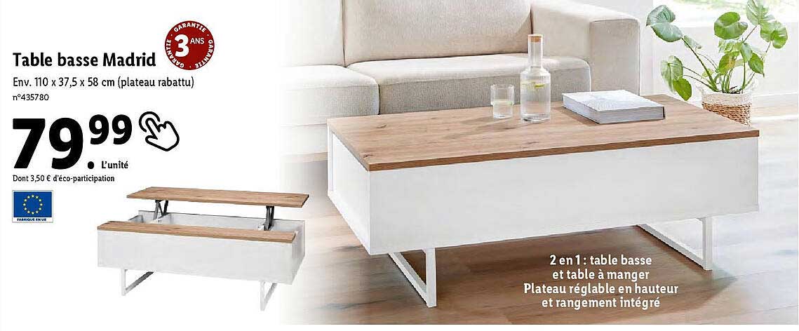 Table Basse Madrid
