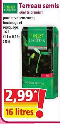 terreau semis qualité premium finest garden