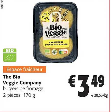 the bio veggie company burgers de fromages