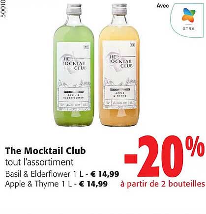 the mocktail club tout l'assortiment basil & elderflower