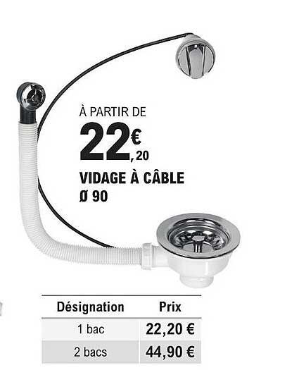 vidage à câble ø 90