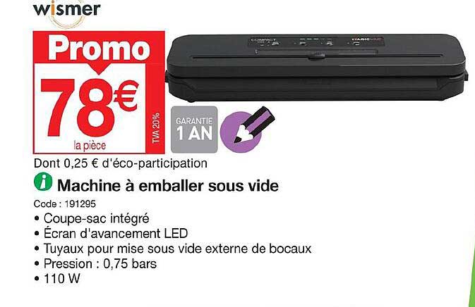 vismer machine à emballer sous vide