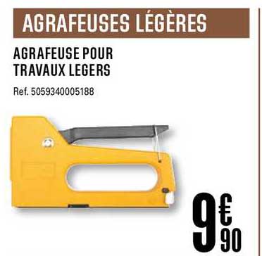 agrafeuse pour travaux legers