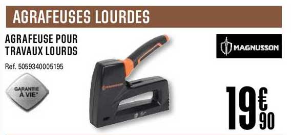 agrafeuse pour travaux lourds magnusson