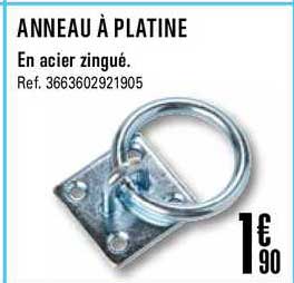 anneau à platine en acier zingué