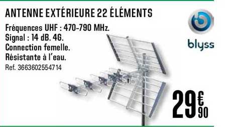 antenne extérieure 22 éléments blyss