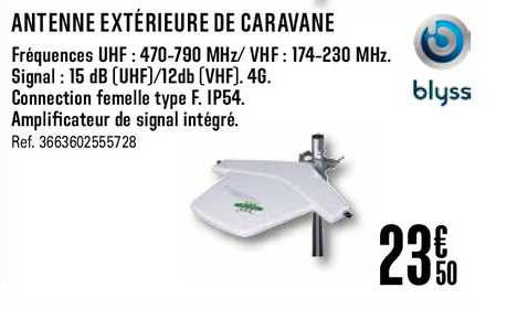 antenne extérieure de caravane blyss