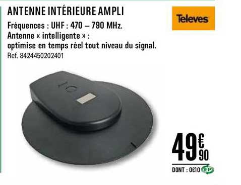 antenne intérieure ampli televes