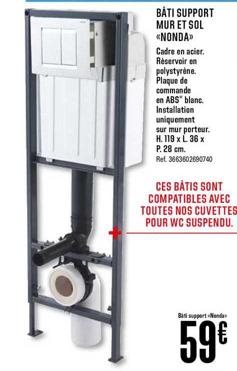 bâti support mur et sol nonda