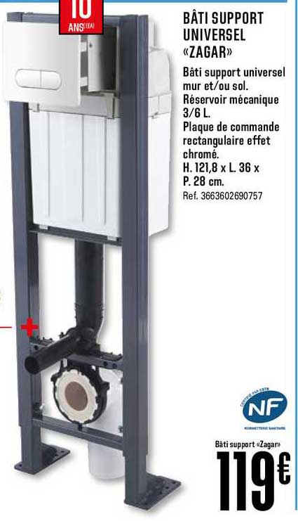 Bâti Support Universel Zagar