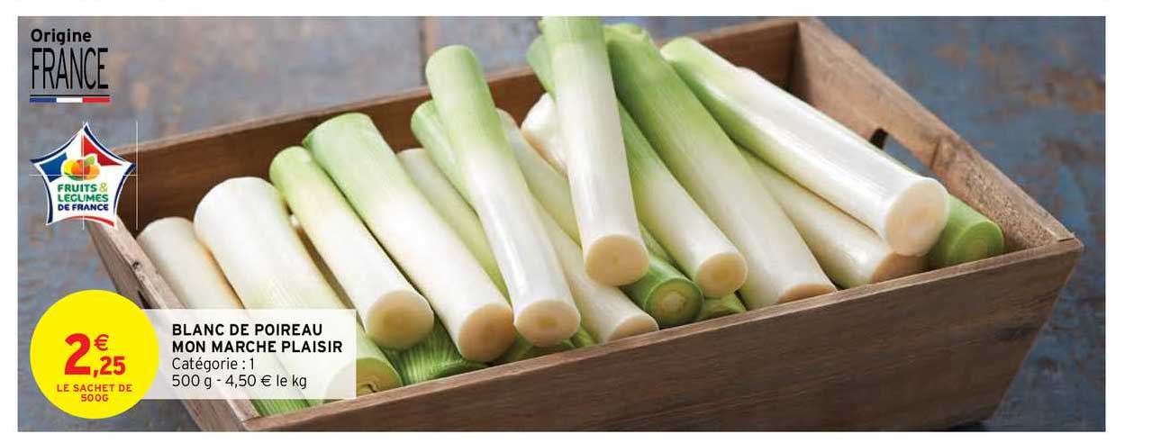 blanc de poireau mon marché plaisir