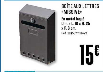 Boîte Aux Lettres Missive
