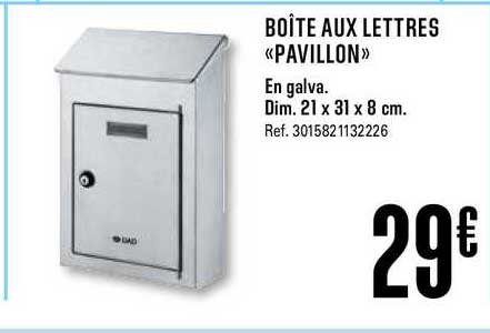 boîte aux lettres pavillon
