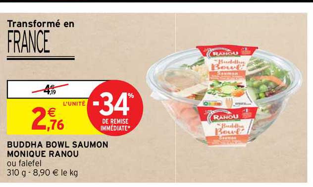 Buddha Bowl Saumon Monique Ranou