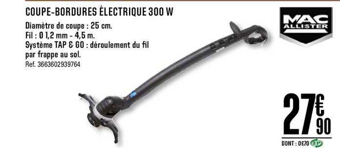 Coupe Bordures électrique 300 W Mac Allister