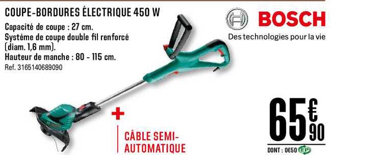 coupe bordures électrique 450 w bosch