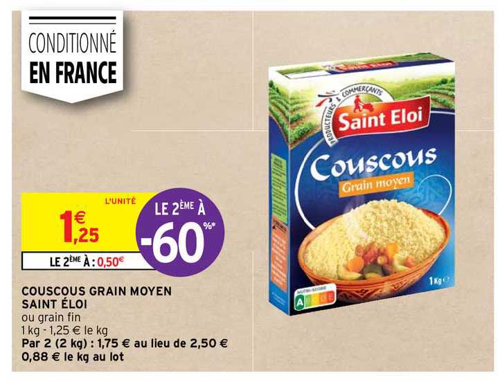 couscous grain moyen saint éloi