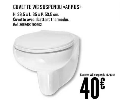 cuvette wc suspendu arkus