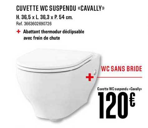 cuvette wc suspendu cavally