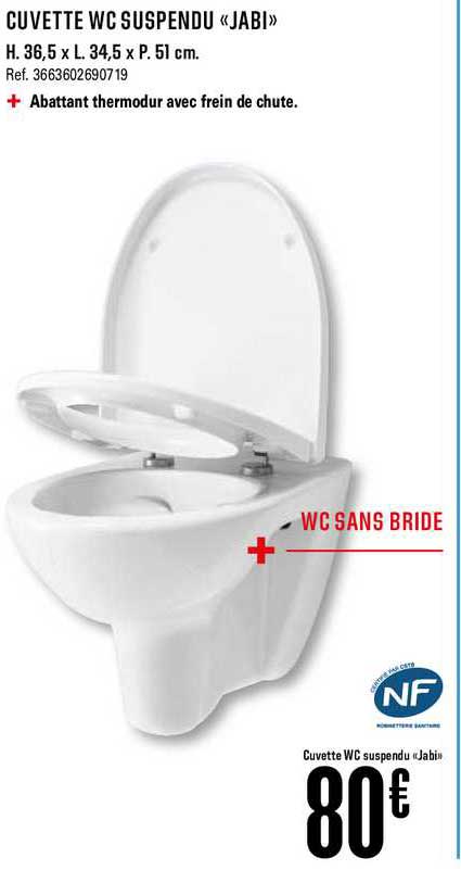 cuvette wc suspendu jabi
