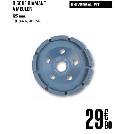 disque diamant à meuler universal fit