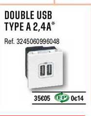 double usb type a 2,4a