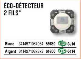 éco Détecteur 2 Fils