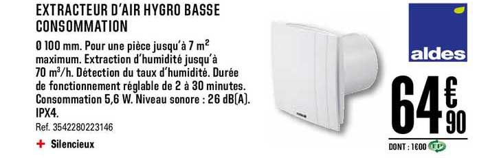 extracteur d'air hygro basse consommation aldes