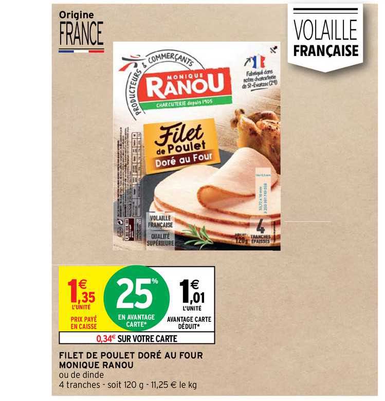 filet de poulet doré au four monique ranou