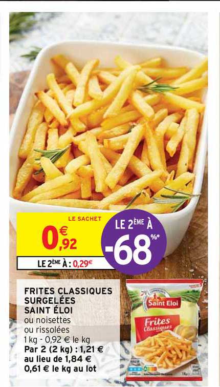 Frites Classiques Surgelées Saint éloi