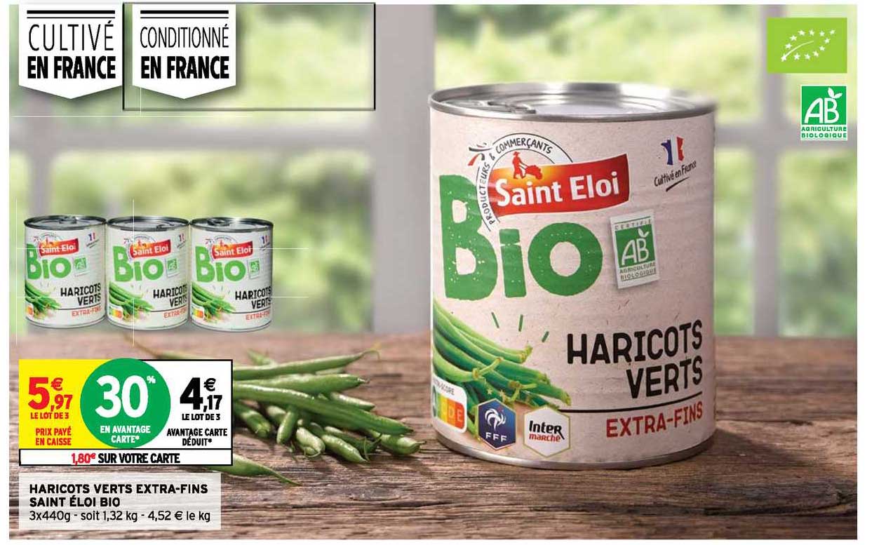 haricots verts extra-fins saint éloi bio