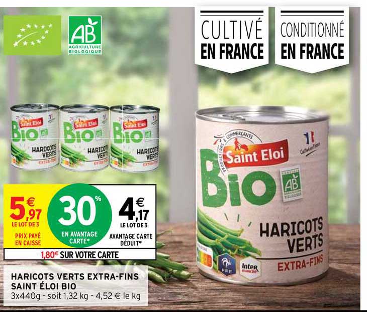 haricots verts extra-fins saint éloi bio
