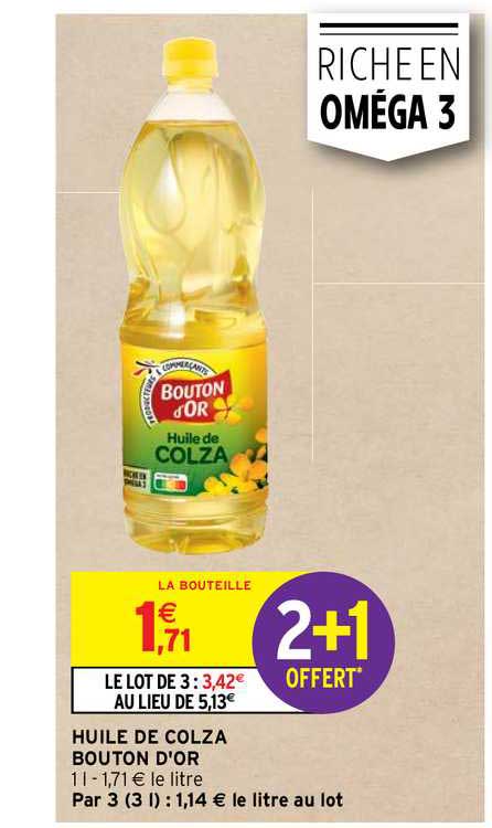 Huile De Colza Bouton D'or