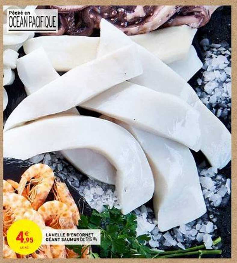 lamelle d'encornet géant saumurée