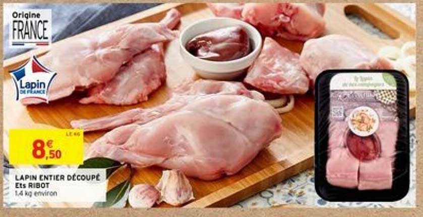 lapin entier découpé ets ribot