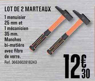 lot de 2 marteaux