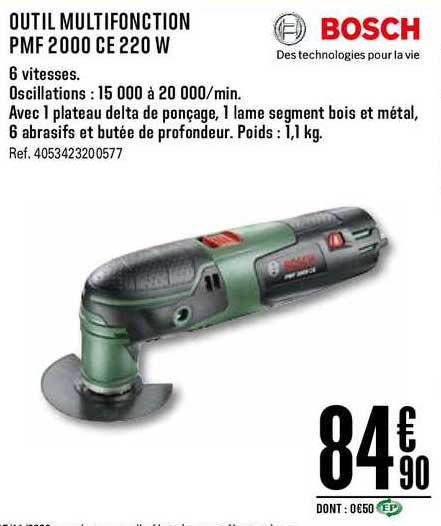 outil multifonction pmf 2000 ce 220 w bosch