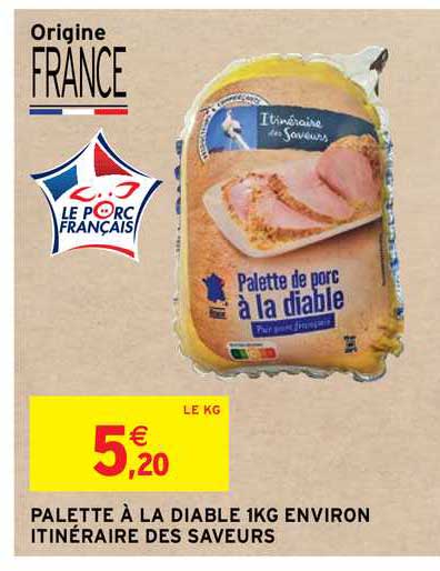 palette à la diable 1kg environ itinéraire des saveurs
