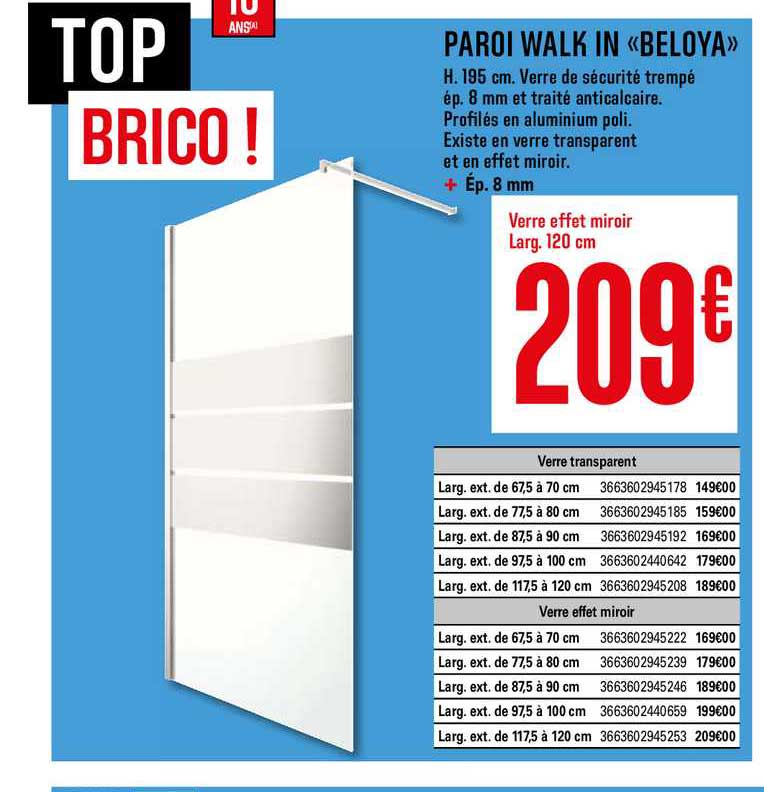 Paroi Walk In Beloya