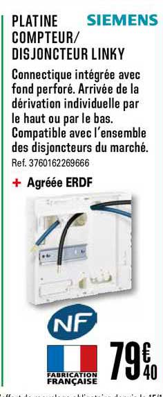 platine compteur disjoncteur linky siemens