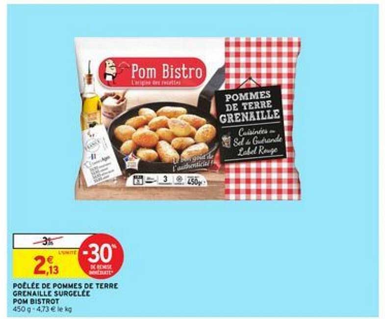 Poêlée De Pommes De Terre Grenaille Surgelée Pom Bistrot