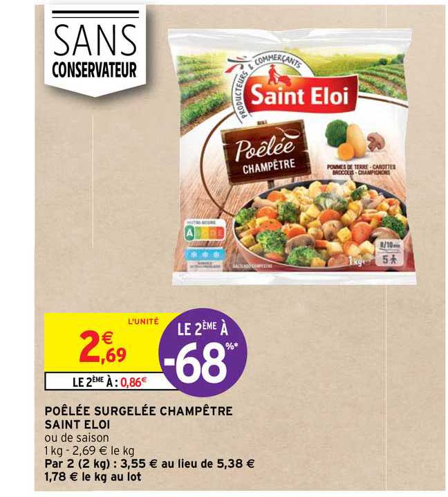poêlée surgelée champêtre saint éloi